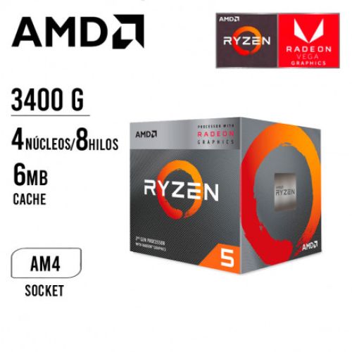 AMD RYZEN 5 3400G X4 (AM4) · Imagen 2