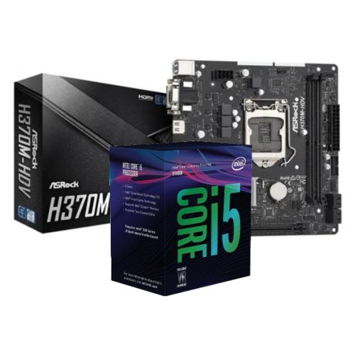 COMBO MOTHER ASROCK H370M-HDV (LGA 1151) + MICRO INTEL CORE I5 9400 (1151)