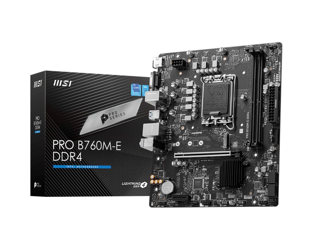 MSI OUTLET PRO B760M-E DDR4 (LGA1700) Mother SIN CAJA