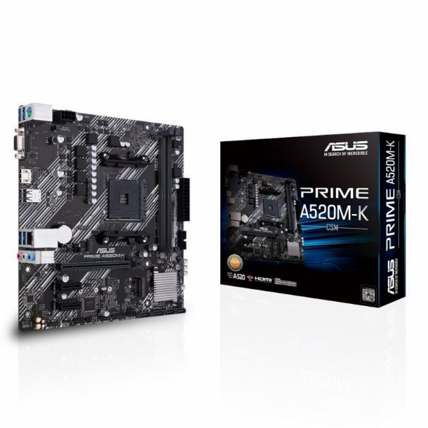 ASUS PRIME A520M-K CSM (AM4)	 Mother