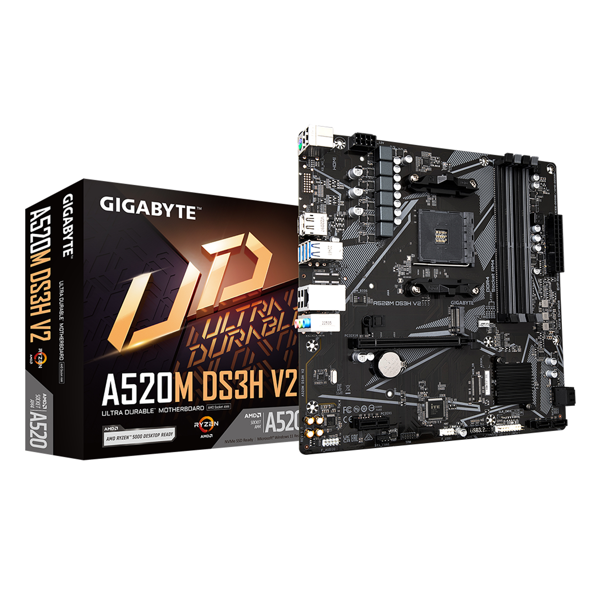 GIGABYTE A520M-DS3H V2 (AM4) Mother