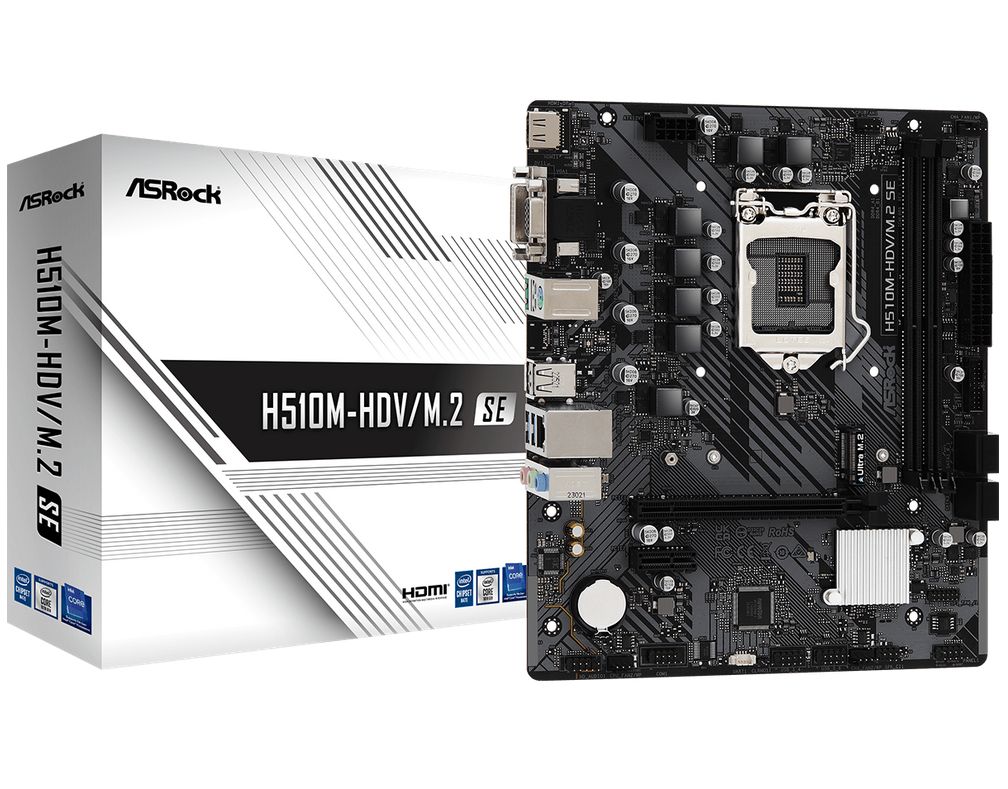 ASROCK H510M-HDV/M.2 SE (LGA1200) Mother