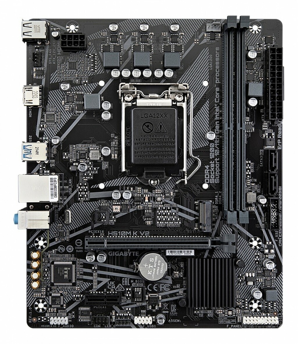 GIGABYTE H510M K V2 (LGA1200) mother · Imagen 2