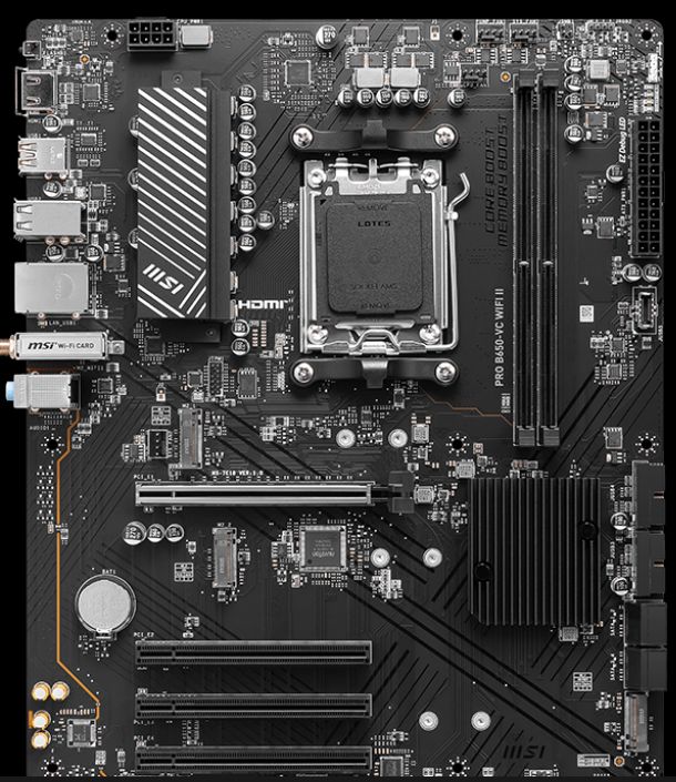 MSI PRO B650-VC WIFI II DDR5 Mother AM5 BULK