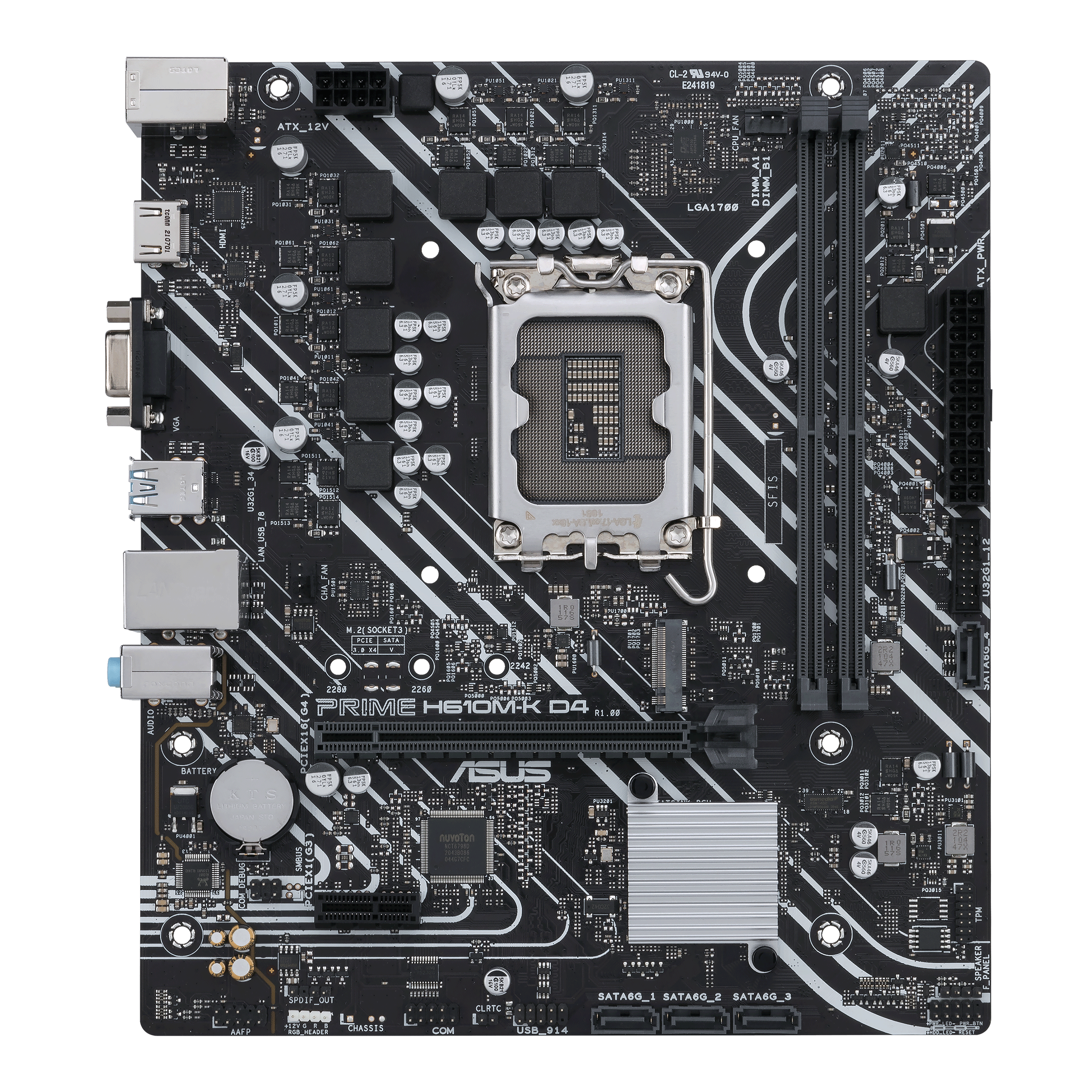 ASUS PRIME H610M-K D4 (LGA1700) ddr4 Mother · Imagen 2