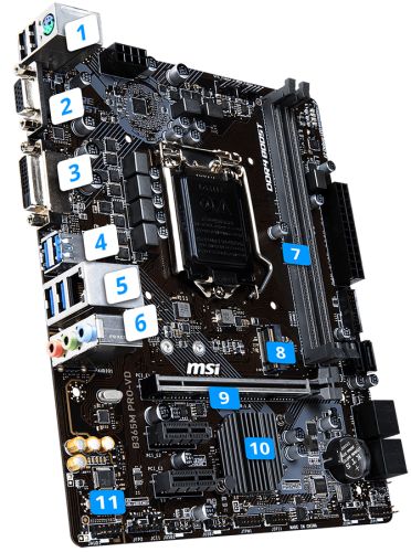 MSI B365M PRO -VH (1151)  8va y 9na · Imagen 2