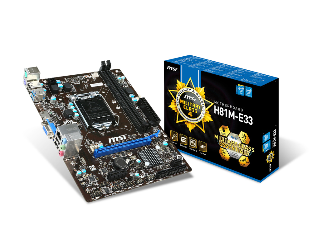 MSI H81M-E33 (1150) 