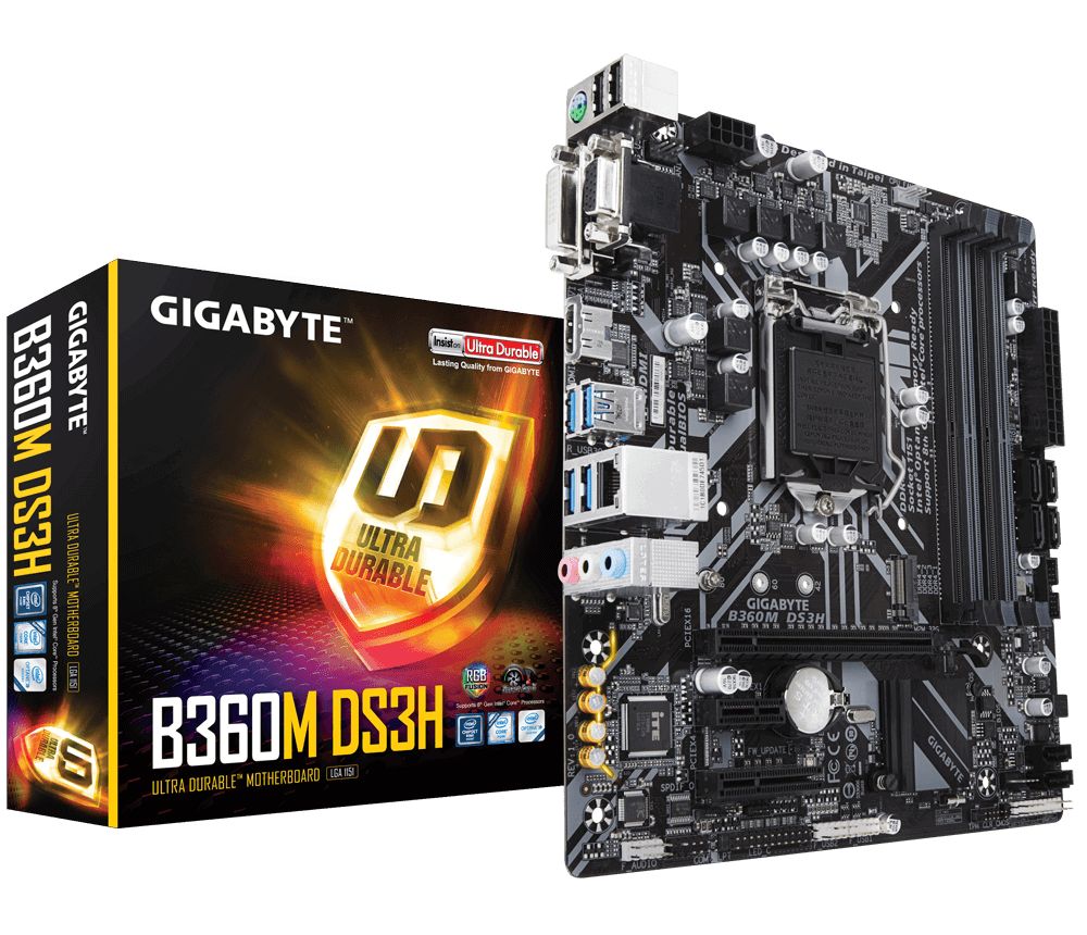 GIGABYTE B360M-DS3H (1151) Octava generacion mother