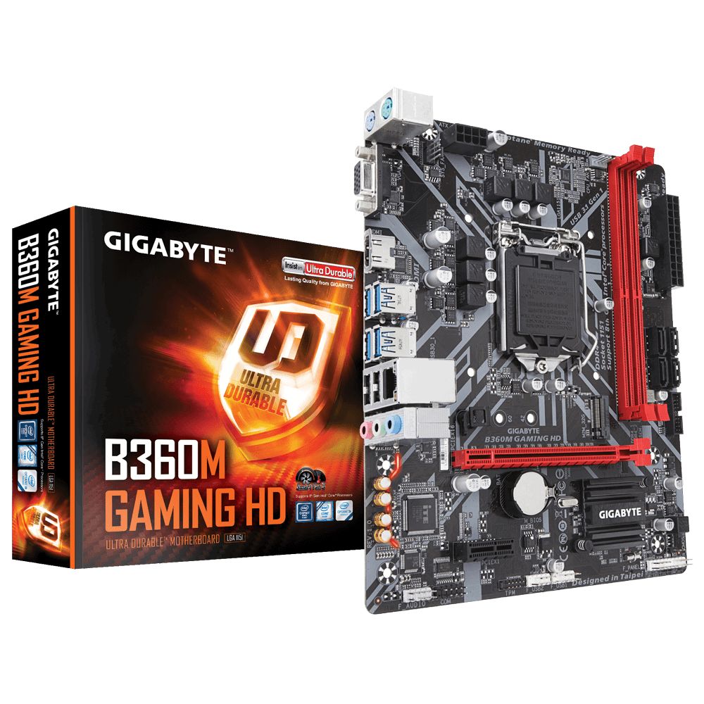 GIGABYTE B360M GAMING HD (1151) Octava generacion mother