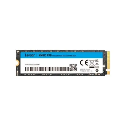 DISCO RIGIDO SSD 500GB M2 LEXAR NVME 3300 NM610 PRO LNM610P500G-RNNNG 480GB	