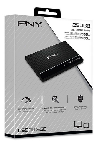 DISCO RIGIDO SSD 250GB PNY CS900 SSD7CS900-250-RB 240GB