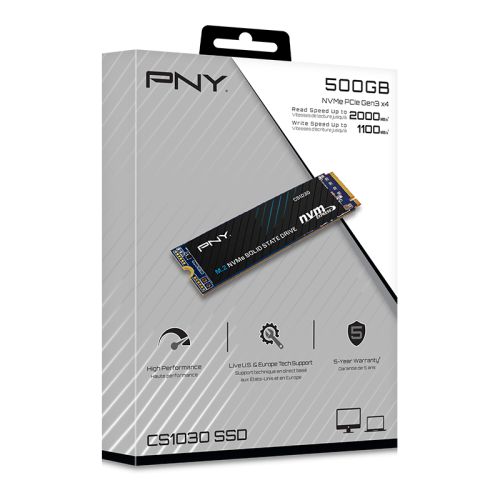 DISCO RIGIDO SSD 500GB PNY M2 NVME CS1030 · Imagen 2