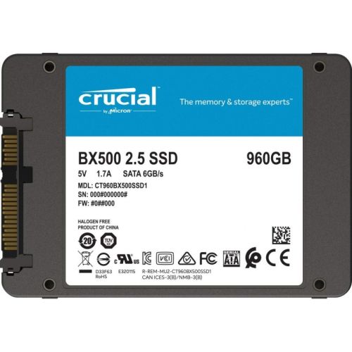 DISCO RIGIDO SATA SSD 960GB BX500 CRUCIAL 1TB