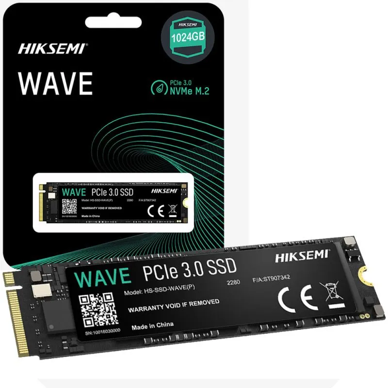 DISCO RIGIDO SSD 512GB HIKSEMI WAVE M2 PCIE 3.0 NVMe HS-SSD-WAVE PRO(P)	480GB
