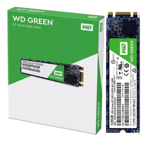 DISCO RIGIDO SSD 120GB WD M2 GREEN 2280WD120G2G0B-00EPW0