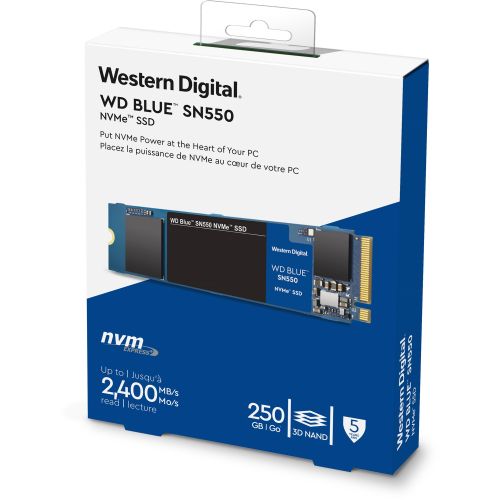 DISCO RIGIDO SSD 250GB WD M2 NVME BLUE SN550 WD250G2B0C 240GB