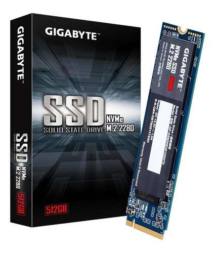 DISCO RIGIDO SSD 512GB M2 NVME GIGABYTE 2280 GP-GSM2NE3512GNTD 480GB PCIE 3.0
