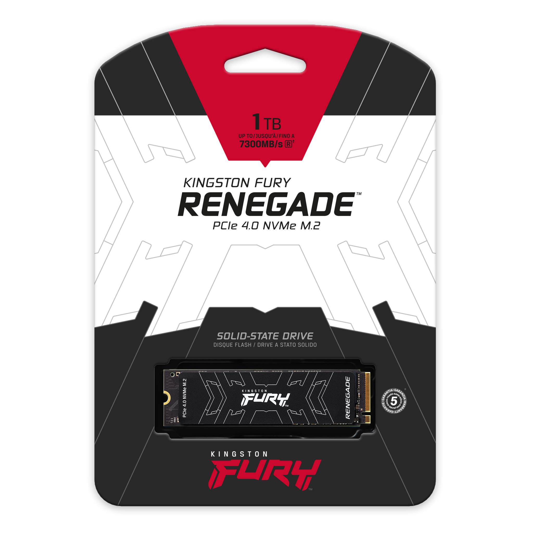 DISCO RIGIDO SSD 1TB KINGSTON FURY M2 NVME RENEGADE PCIE 4.0 SFYRS/1000G 960GB	