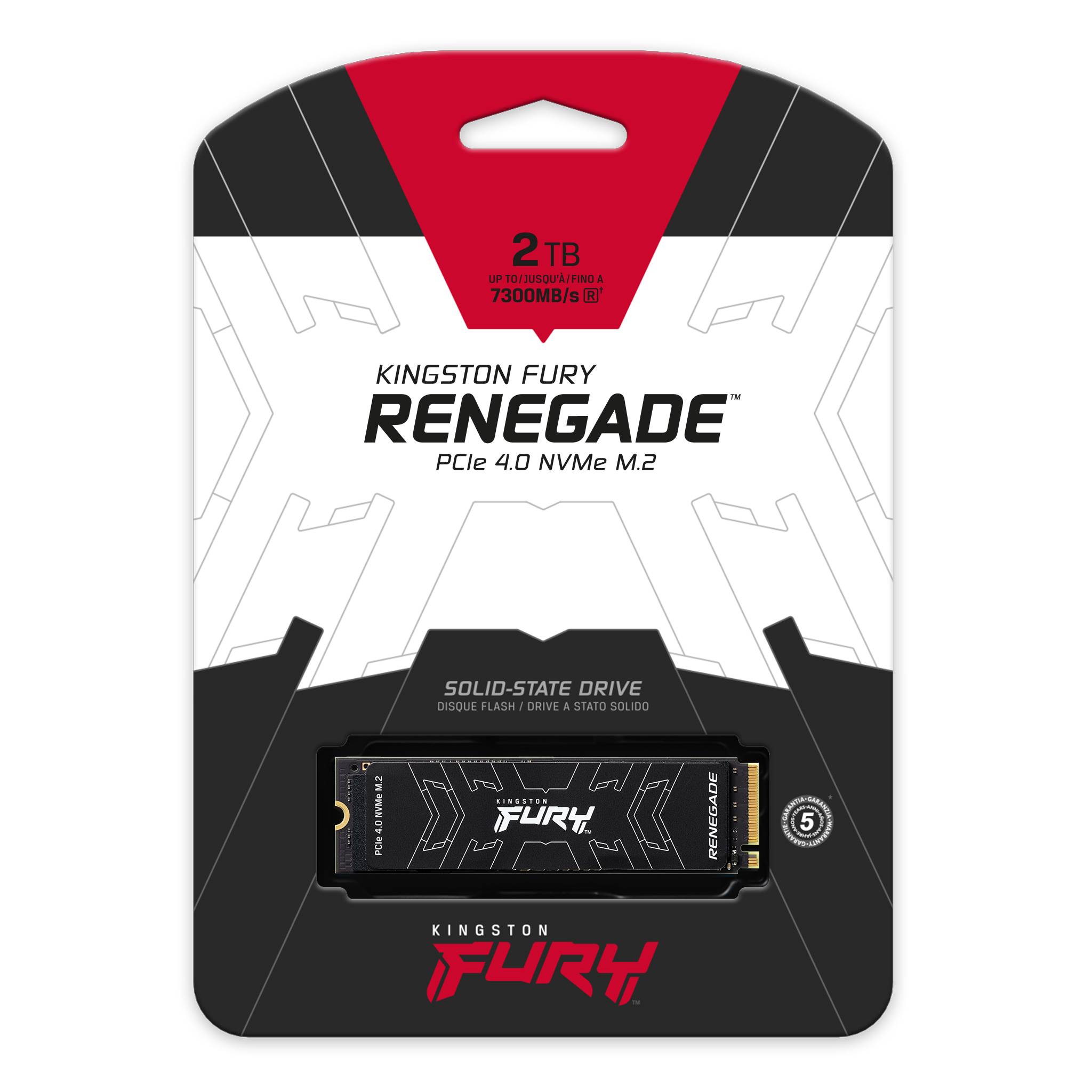 DISCO RIGIDO SSD 2TB KINGSTON FURY M2 NVME RENEGADE PCIE 4.0 SFYRD/2000G	
