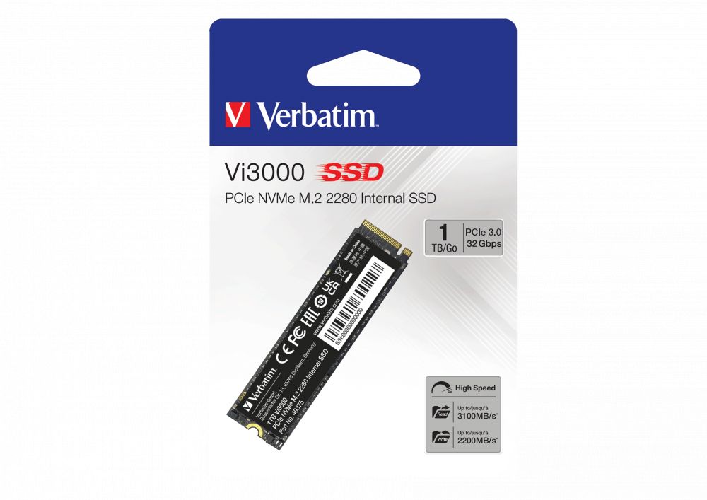 DISCO RIGIDO SSD 1TB VERBATIM Vi3000 M2 NVME 049375-889	