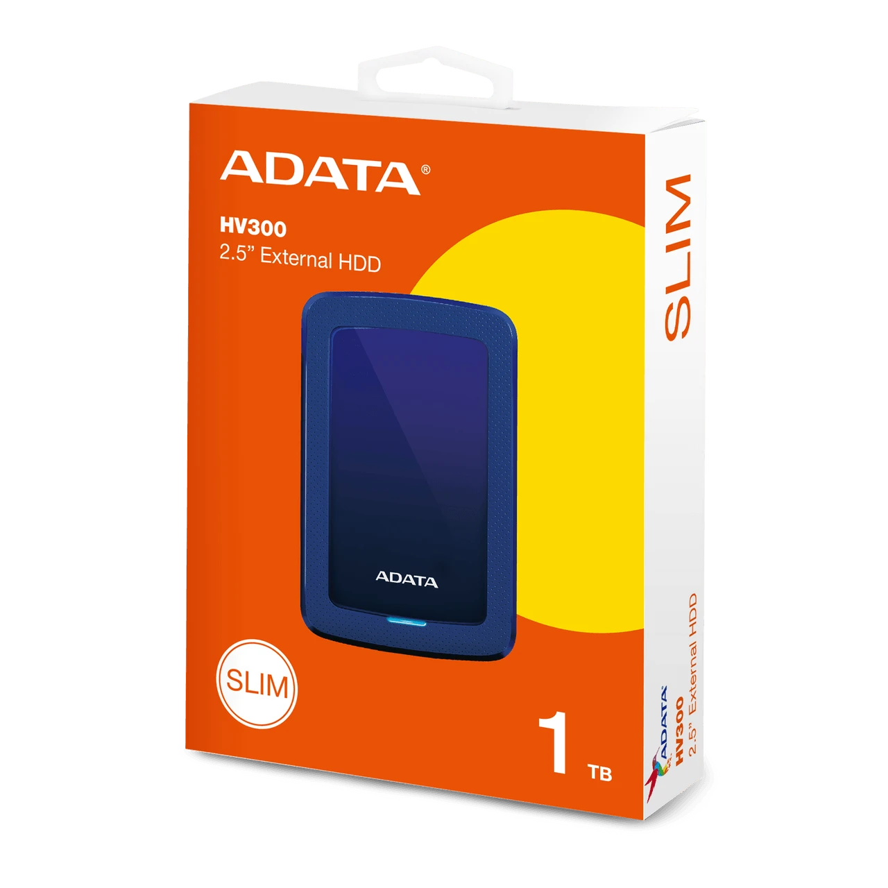 DISCO EXTERNO 1TB ADATA HV300 SLIM AHV300-1TU31-CBK NEGRO