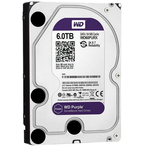 DISCO RIGIDO 6TB SATA WD PURPLE VIGILANCIA