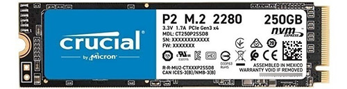 DISCO RIGIDO SSD 250GB CRUCIAL P2 M2 2280 NVMe 240GB