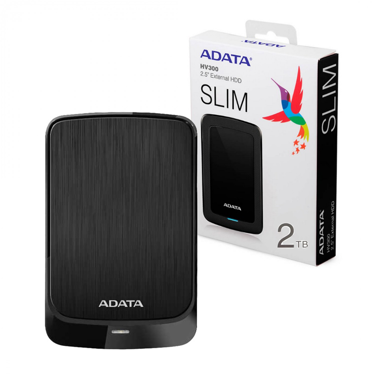 DISCO EXTERNO 2TB ADATA HV320 SLIM AHV320-2TU31-CBK