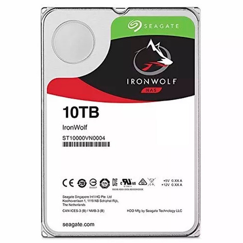DISCO RIGIDO 10TB SEAGATE NAS IRONWOLF