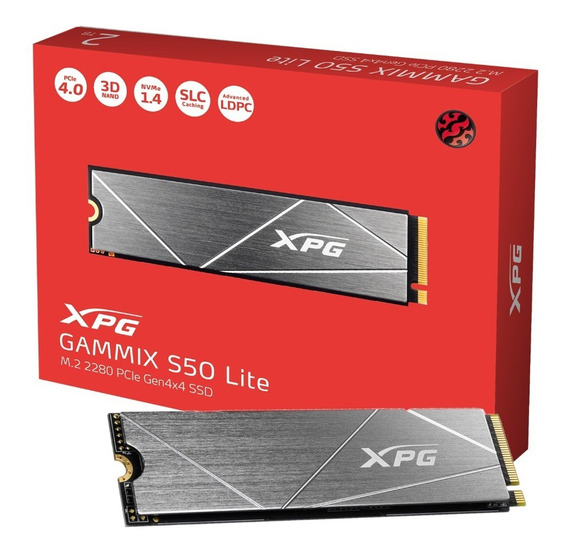 DISCO SSD GAMMIX S50 LITE ADATA XPG 512GB NVME 1.4 M2.2280 PCIE 4.0 AGAMMIXS50L-512G-CS 480GB