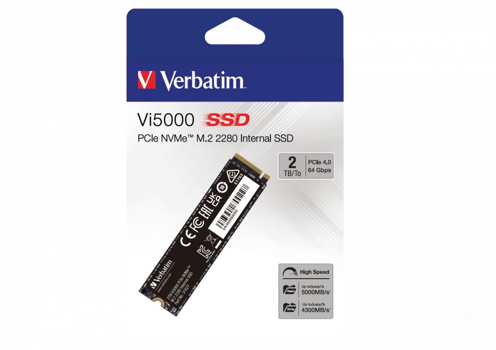 DISCO RIGIDO SSD 2TB VERBATIM VI5000 M2 NVME 031827-889