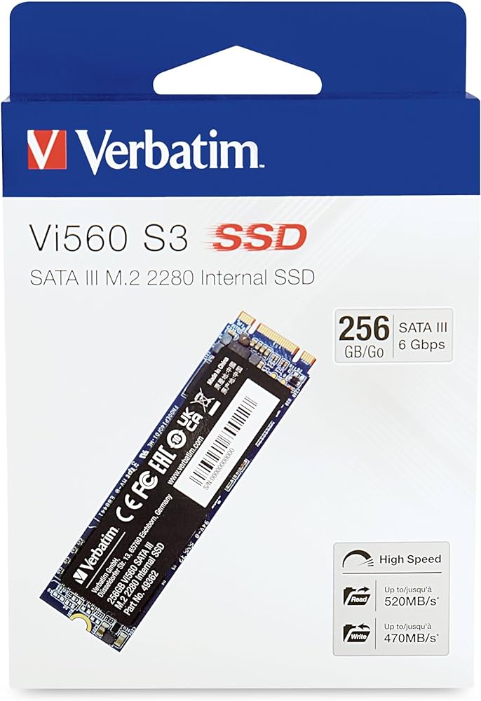 DISCO RIGIDO SSD 256GB VERBATIM VI560 M2 2280 049362-889