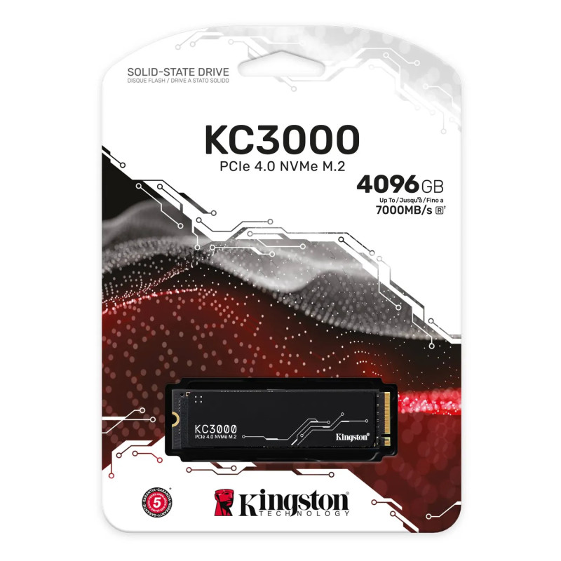 DISCO RIGIDO SSD 4TB KINGSTON M2 KC3000 NVME PCIE 4.0	