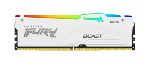 DDR5 16GB 5600 KINGTON FURY BEAST CL40 RGB WHITE