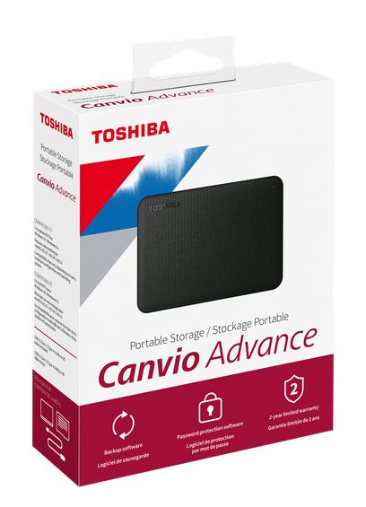 DISCO EXTERNO 1TB TOSHIBA CANVIO ADVANCE USB 3.0 BLACK NEGRO