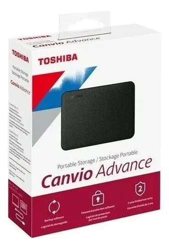 DISCO EXTERNO 4TB TOSHIBA CANVIO ADVANCE USB 3.0 BLACK NEGRO
