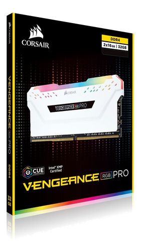 DDR4 16GB 2666 CORSAIR VENGEANCE WHITE RGB PRO