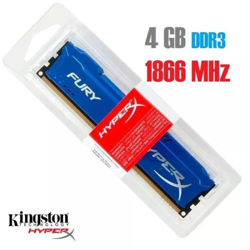 DDR3 4GB 1866 KINGSTON HYPER FURY BLUE/BLACK /RED