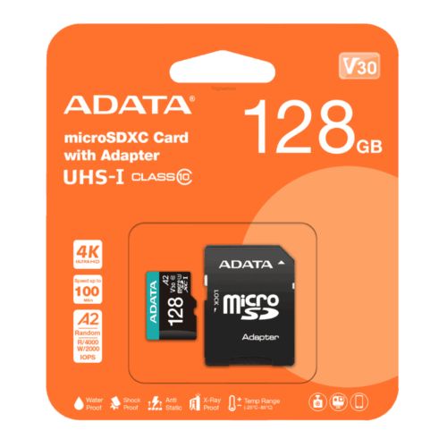 MICRO SD 128GB ADATA C10 V30 UHS-I