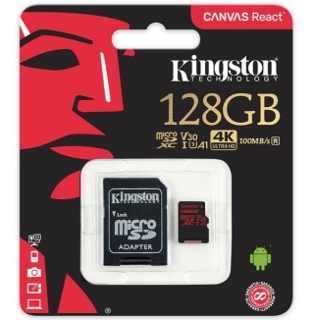 MICRO SD 128GB KINGSTON C10 U3 BLACK