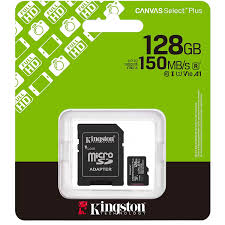 MICRO SD 128GB KINGSTON CANVAS SELECT PLUS V10