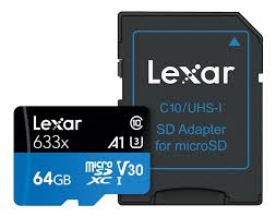 MICRO SD 64GB LEXAR C10