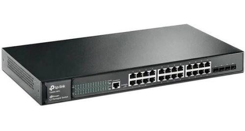SWITCH TP-LINK TL-SG3428 | 24 puertos gigabit + 4 ranuras SFP gigabit | Caja Metalica