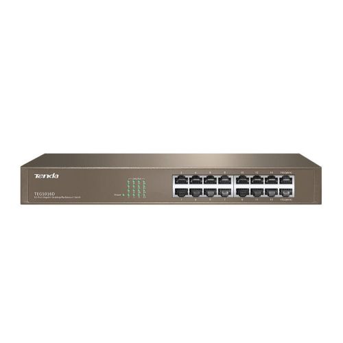 SWITCH TENDA TEG1016D | 16 Puertos | Gigabit | Rack | Metalico 