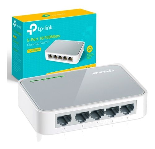 SWITCH TP-LINK SF1005D | 5 Puertos | 10/100 Mbps | Carcasa de plástico