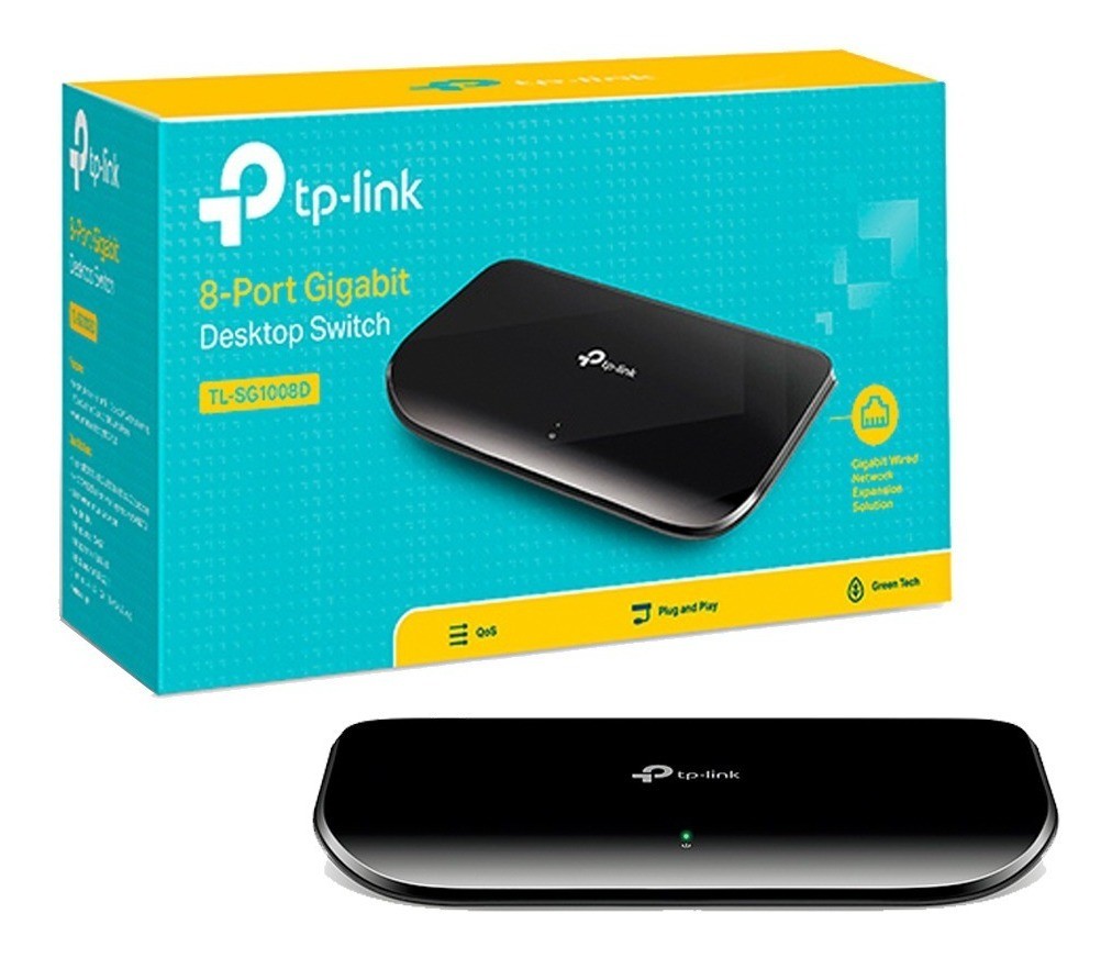 SWITCH TP-LINK SG1008D | 8 Puertos | Gigalan | Plastico