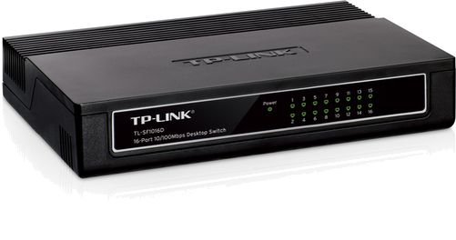 SWITCH TP-LINK TL-SF1016D | 16 Puertos | 10/100 Mbps | Carcasa de plástico