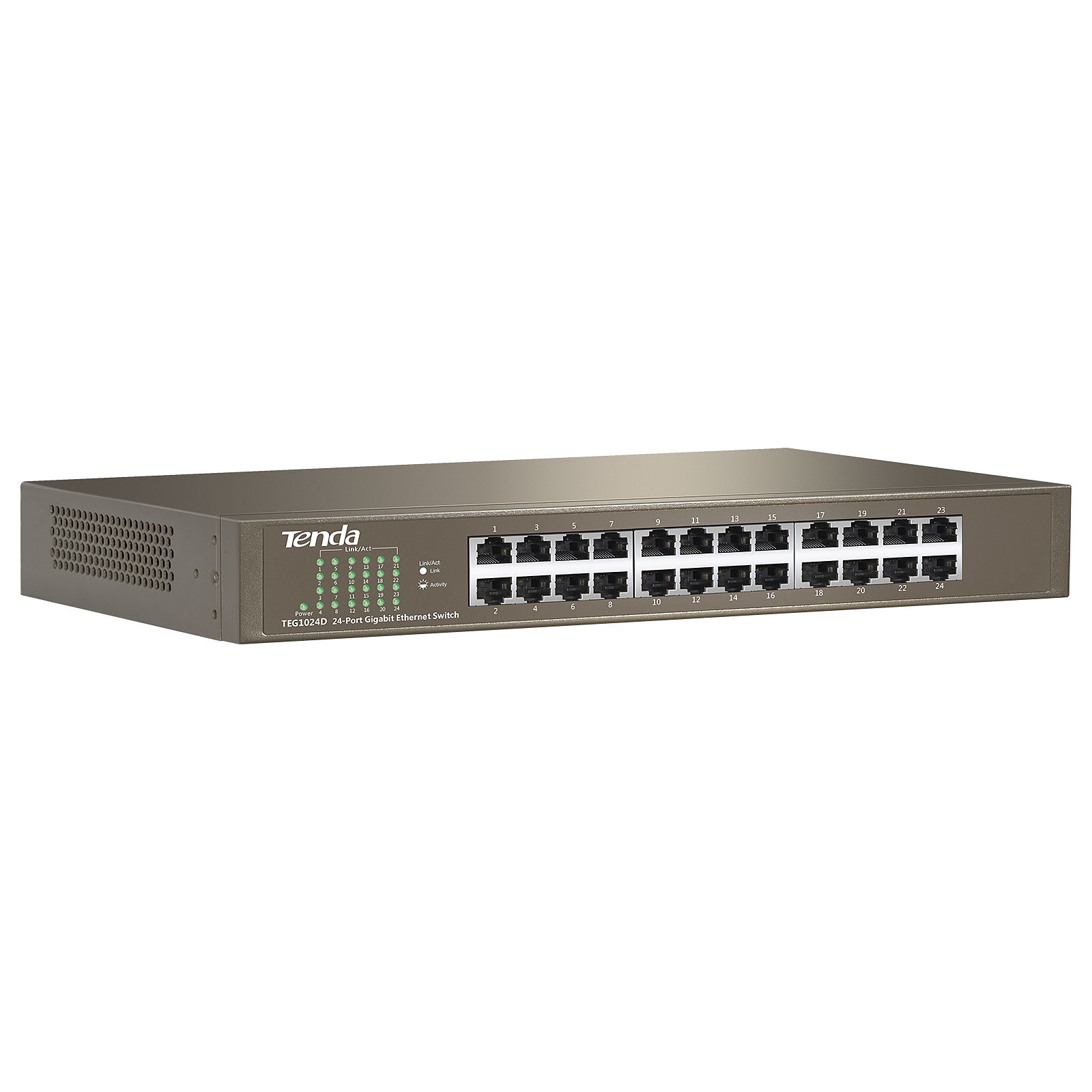 SWITCH TENDA TEG1024D | 24 Puertos | Gigabit | Rack | Metalico 
