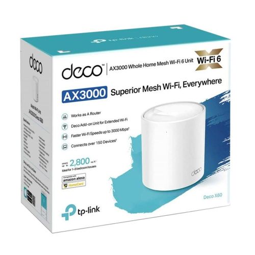 ROUTER MESH TP-LINK DECO X60 PACK 1 AX3000 AP