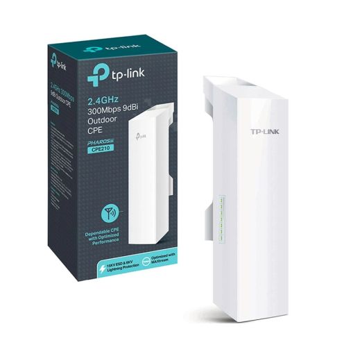 AP TP-LINK CPE210 PHAROS | 2.4GHz 300Mbps | 9dBi | PoE | OUTDOOR
